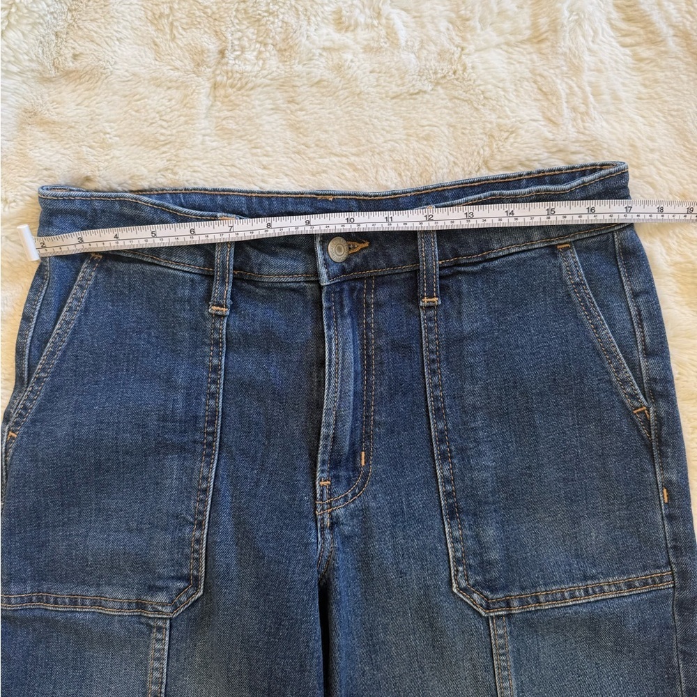 OLD NAVY JEANS HIGH RISE OG LOOSE MEDIUM WASH DENIM SIZE 8 - Picture 7 of 9